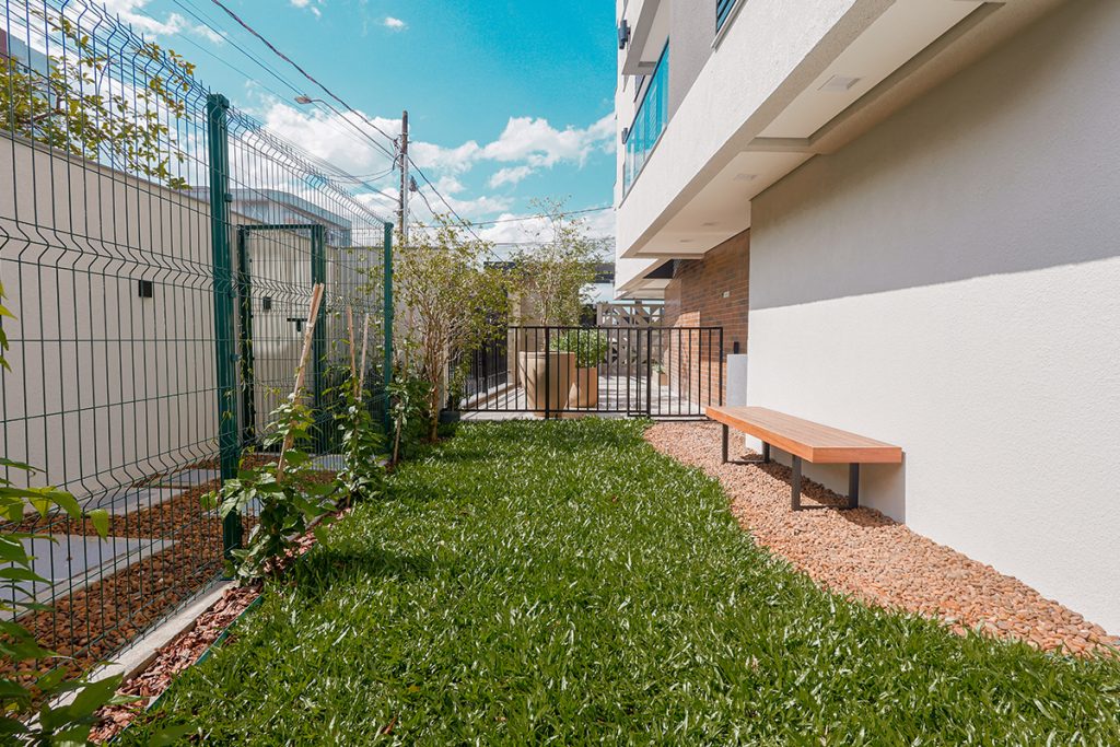 arquitetura residencial e áreas verdes